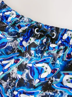 Bleu Sonic - Shorts de bain (3-16yrs)