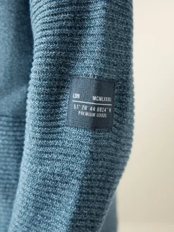 Bleu torsadé - Sweat-shirt à capuche en maille utilitaire (3-16ans)