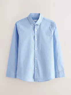 Bleu uni - Chemise Oxford (3-16ans)