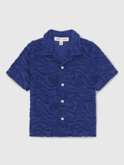 bleu vif - Reiss Emil SmileyWorld | Chemise Reiss Wave texturée
