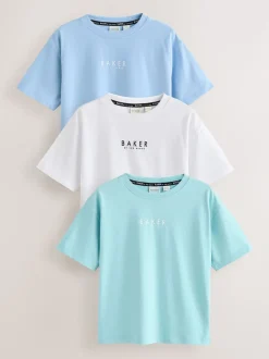 Bleu/Blanc - Baker by Ted Baker T-shirt 3 Pack