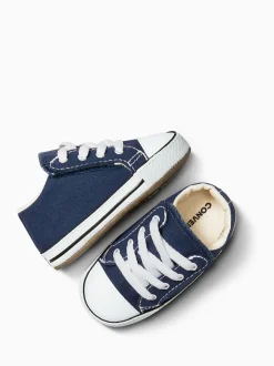 Bleu/Blanc - Converse Baskets Chuck Taylor en toile pour bébé