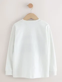 Bleu/blanc/vert - T-shirts à manches longues color-block, lot de 3 (3-16ans)