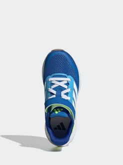 Bleu/citron vert - adidas Baskets de course Runfalcon 5 à lacets élastiques pour enfant