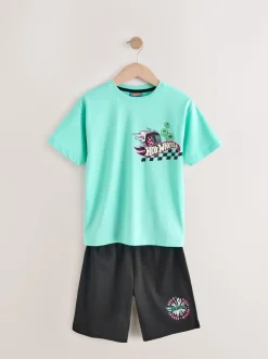 Bleu/Crème - Hot Wheels Lot de pyjamas courts 2 (9mois-10ans)