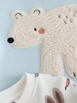 Bleu/écru Animal - Lot de 3 pyjamas Snuggle (9mois-8ans)