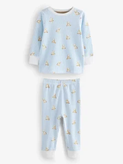 Bleu/écru bébé ours - Lot de 3 pyjamas Snuggle (9mois-6ans)