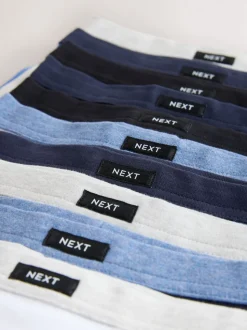 Bleu/Gris - Maillot de bain à ceinture souple 10 paquet (2-16ans)