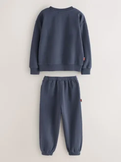 Bleu/Jaune - Ensemble Superdry sweat et short