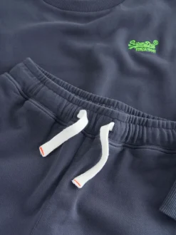 Bleu/Jaune - Ensemble Superdry sweat et short