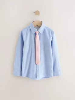 Bleu/Marine - Ensemble gilet, chemise et cravate (12mois à16ans)