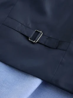 Bleu/Marine - Ensemble gilet, chemise et cravate (12mois à16ans)