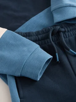 Bleu/Marine - Ensemble T-shirt et Jogging à manches longues (3mths-7yrs)