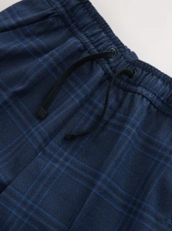 Bleu/Marine - Pantalons de costume Carreaux à enfiler (3-16ans)