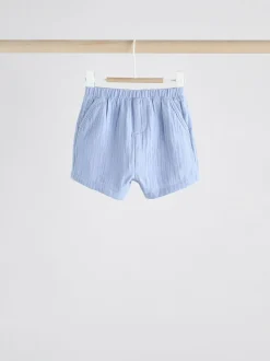 Bleu/marron - Jersey 100% coton Bébé Shorts 3 Lot (0mois-2ans)