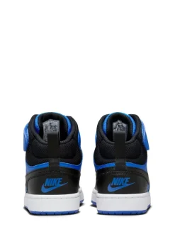 Bleu/Noir - Baskets mi-Baskets du tribunal de Nike pour adolescents