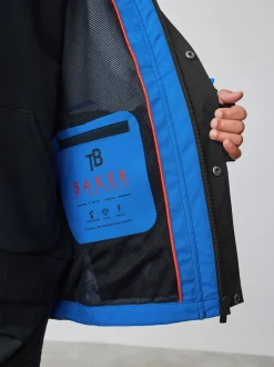 Bleu/Noir - Manteau Baker by Ted Baker imperméable colorblock