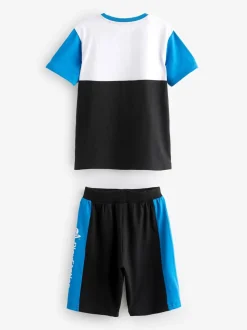 Bleu/noir PlayStation - Pyjama court 2 Pack (3-16ans)