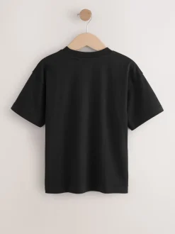 Bleu/Noir/Vert - Lot de 3 t-shirts à manches courtes à imprimé graphique décontractés (3-16ans)