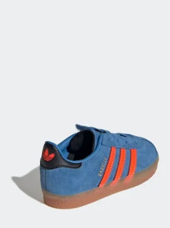 Bleu/Orange - Adidas Originals Baskets Gazelle Comfort Closure élastiques pour Bébé