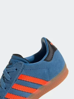 Bleu/Orange - Adidas Originals Baskets Gazelle Comfort Closure élastiques pour Bébé