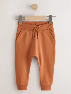 Bleu/orange rouille/vert kaki - Lot de 5 joggings (3mois-7ans)