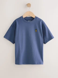 Bleu/rouille/kaki/noir - Lot 4 t-shirts décontractés à manches courtes (3-16ans)