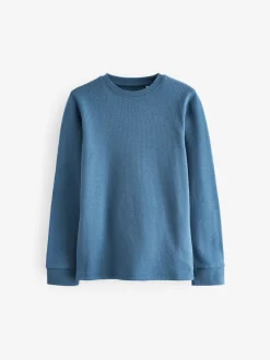 Bleu/sarcelle - Lot de 2 Hauts thermiques à manches longues (2-16ans)