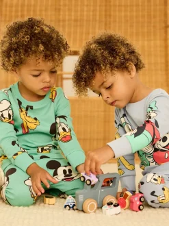 Bleu/vert - Pyjama Disney Mickey Mouse Snuggle 2 Pack (9mths-10yrs)