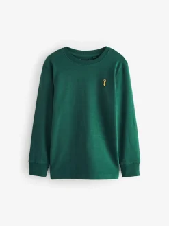 Bleu/Vert/gris/Beige Sable - Lot de 4 T-shirts à manches longues et confortables (3-16ans)