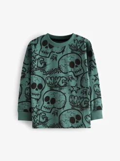 Bleu/Vert/Neutre Personnage - Lot de 3 pyjamas à manches longues (3-16ans)