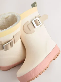 Bloc de couleur neutre - Bottes en caoutchouc à boucle