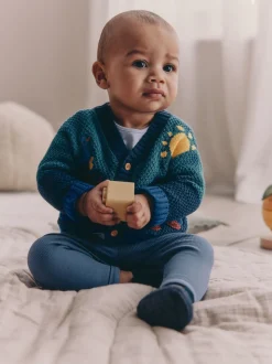 Blue Transport - Cardigan brodé bébé (0mois-2ans)