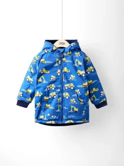 Blue Transport - Veste JoJo Maman Bébé réversible doublée de polaire