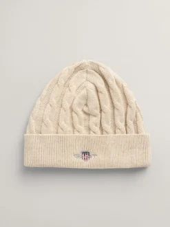 Bonnet GANT Baby Shield 100% coton en maille torsadée