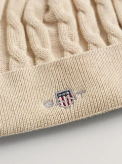 Bonnet GANT Baby Shield 100% coton en maille torsadée