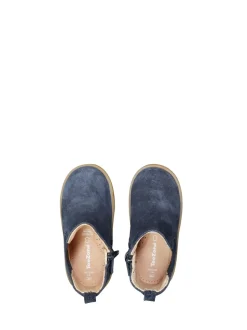 Bottes ToeZone Sam Garçons en cuir daim à gousset et fermeture éclair