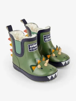 Bottines Jojo Maman Bébé douillettes doublées en dino