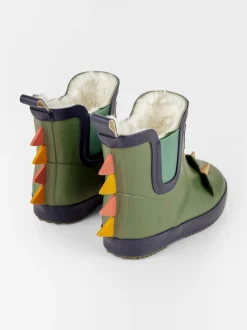 Bottines Jojo Maman Bébé douillettes doublées en dino