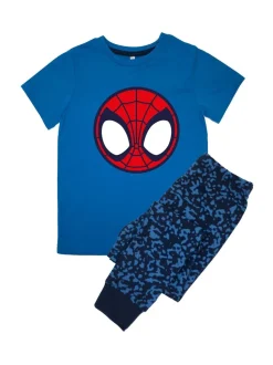 Brands In GARÇON SpiderMan Icon Royal Camouflage 100% Coton Pyjamas