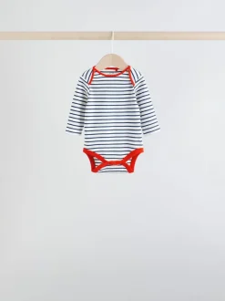 brillant - Lot de 5 bodys à manches longues pour bébé