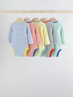 brillant - Lot de 5 bodys à manches longues pour bébé