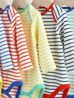 brillant - Lot de 5 bodys à manches longues pour bébé