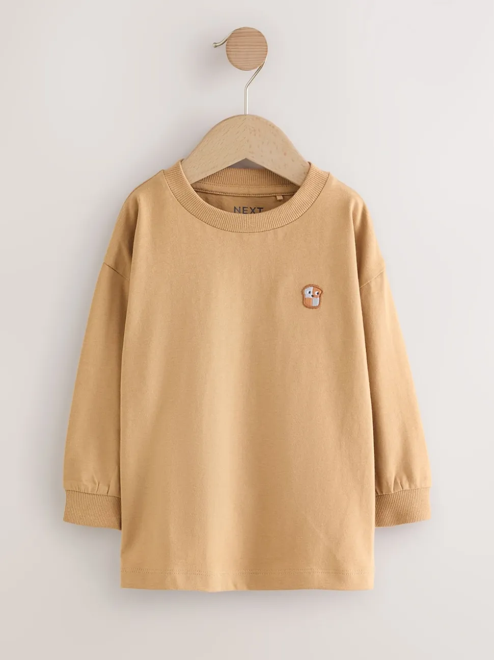 Broderie Nourriture Minéraux Personnage - Lot de 4 t-shirts imprimés graphiques à manches longues (3mois-7ans)