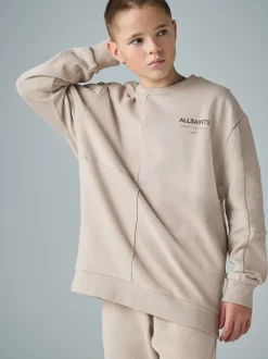 Brun clair - Ensemble sweat-shirt et joggings smALLSAINTS Underground oversize à empiècement texturé