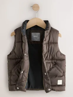 Brun foncé - Gilet matelassé (3mths-10yrs)