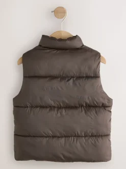 Brun foncé - Gilet matelassé (3mths-10yrs)