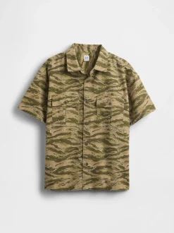 Camo vert - Chemise utilitaire Gap Ripstop (4-13ans)