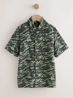 Camouflage - Chemise imprimée Manches courtes (3-16ans)