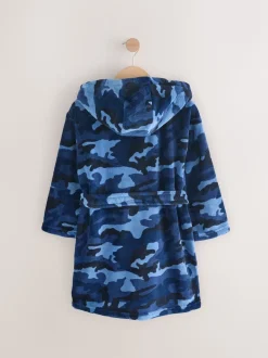 Camouflage bleu/bleu marine - Pyjama en laine polaire (1.5-16ans)